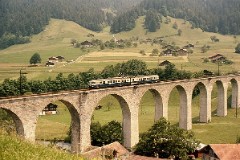 BLS, Kanderviadukt Frutigen, June 1978